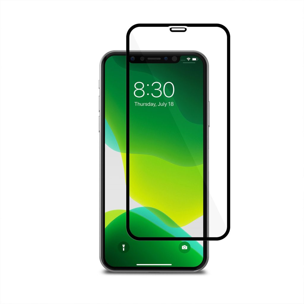 Защитное стекло для iPhone X/XS/11 PRO 3D черное матовое