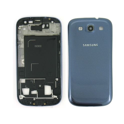 Корпус для Samsung Galaxy S3 (i9300) синий без крышки