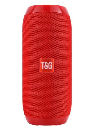 Bluetooth колонка TG106 (fm, micro sd, usb, aux) красная