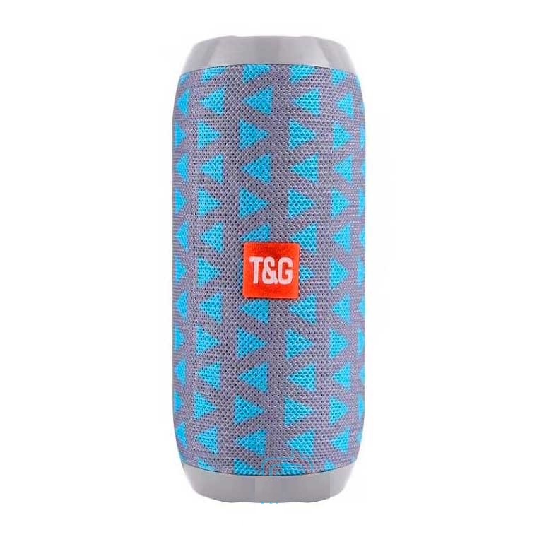 Bluetooth колонка TG106 (fm, micro sd, usb, aux) серо-зеленая