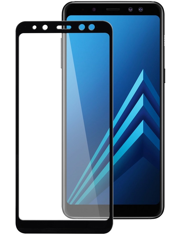 Защитное стекло для Samsung Galaxy A8 Plus 2018 ( A730F) 5D Full черное