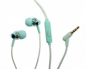 Наушники Keeka KE5 с микрофоном бирюзовые