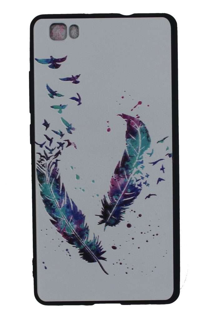 Чехол-накладка для Huawei Honor P8 Lite Перья