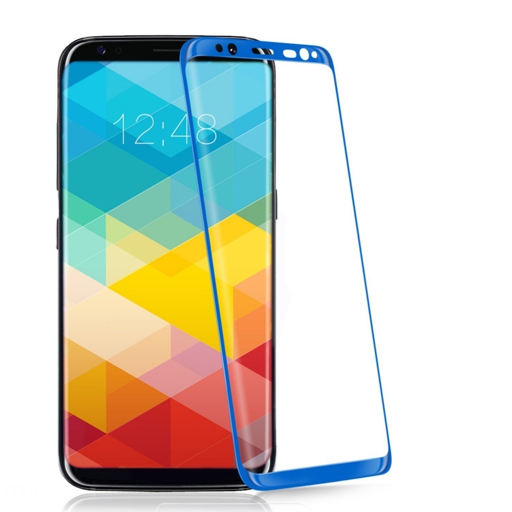 Защитное стекло для Samsung Galaxy S8 Plus 3D синее