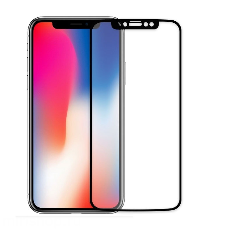 Защитное стекло для iPhone X/XS/11 PRO 3D черное