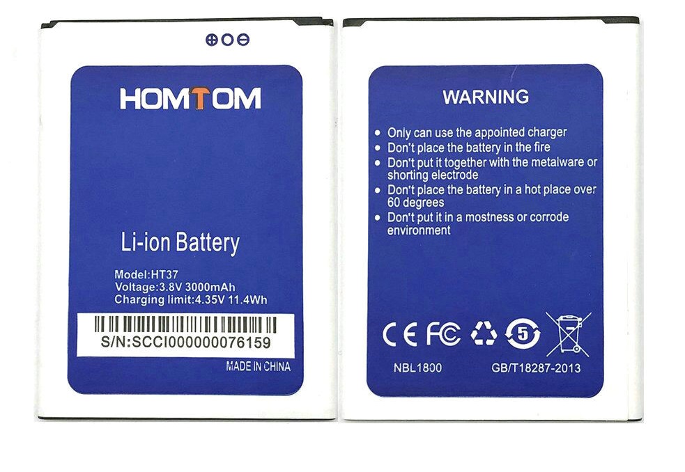 Батарея/аккумулятор Homtom HT37