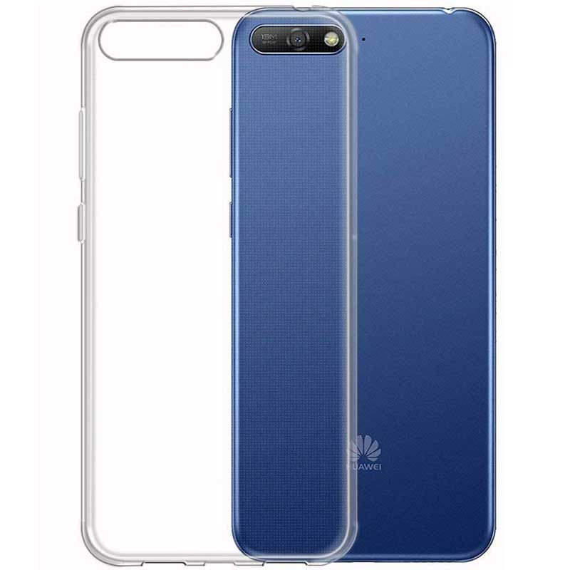 Чехол-накладка для Huawei Y6 2018 Прозрачный силикон