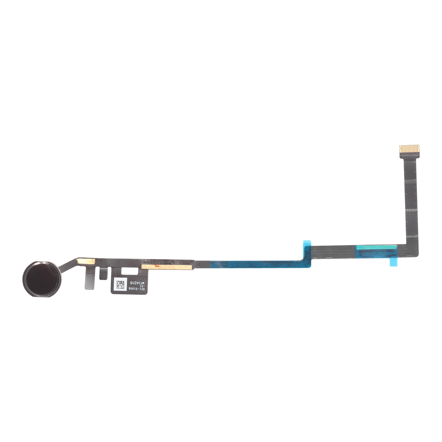Шлейф для iPad 5/ iPad 6 Home в сборе черный