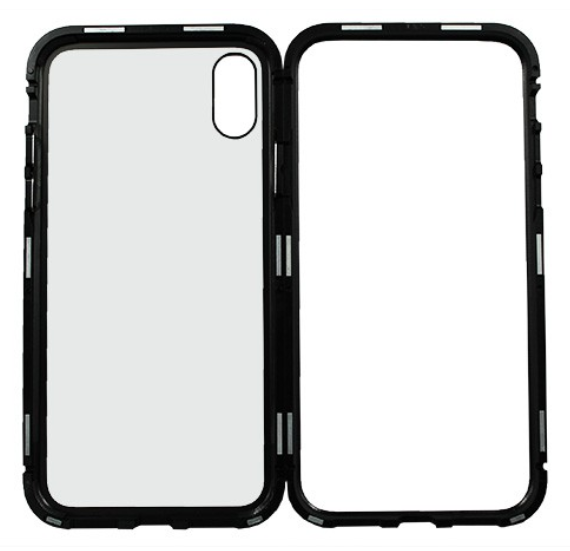 Чехол для iPhone X Magnetic flip черный