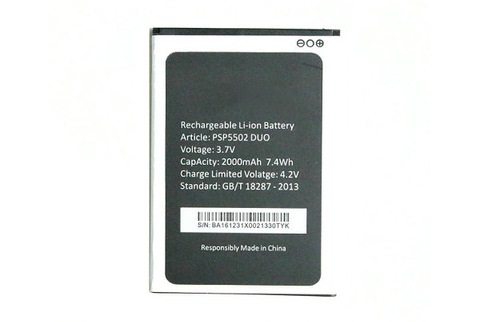 Батарея/аккумулятор Prestigio Muze A5 5.0 PSP5502 (2000mAh)