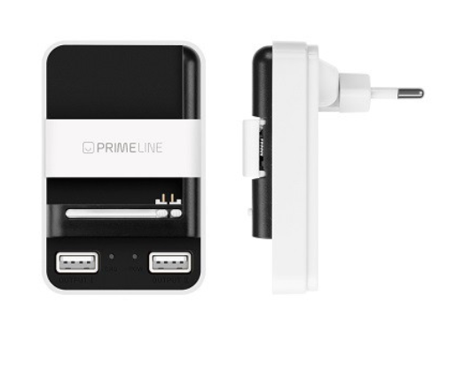 Универсальное ЗУ Prime Line для АКБ 1A, 2USB