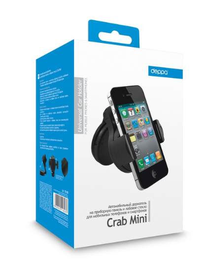 Универсальный автомобильный держатель Deppa Crab mini