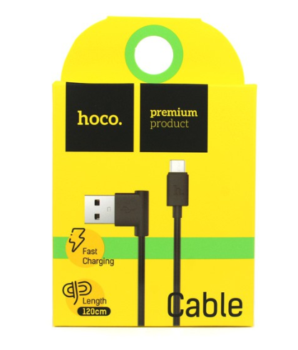 Дата-кабель Hoco (UPM10) MicroUSB черный, 1.2м