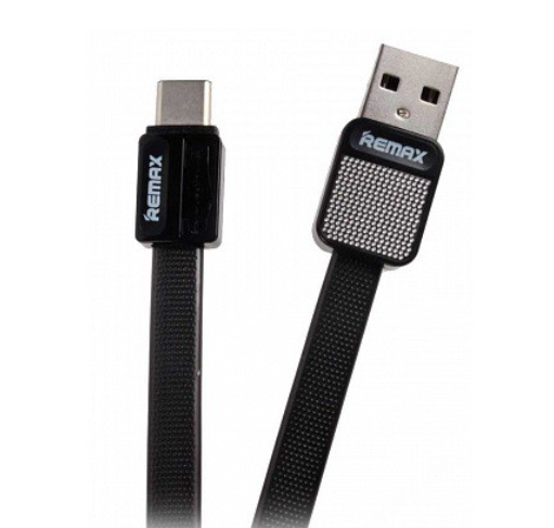Дата-кабель Remax (RC-044a) Type-C черный, 1м