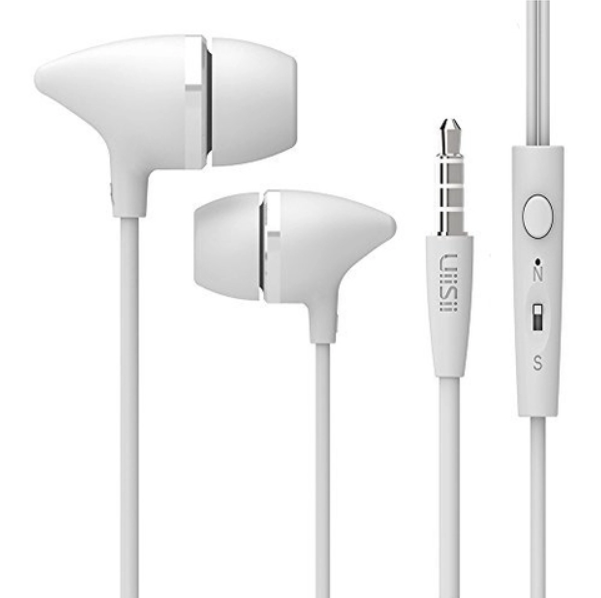 Наушники UiiSii C100 с микрофоном белые