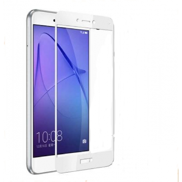 Защитное стекло Huawei P8 Lite 5D белое