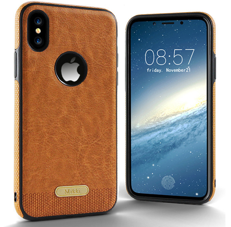 Чехол-накладка для iPhone XS Max Mikki коричневый