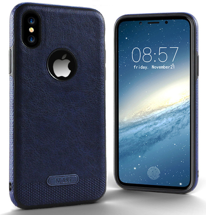 Чехол-накладка для iPhone X Mikki синий