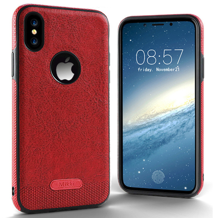 Чехол-накладка для iPhone X Mikki красный