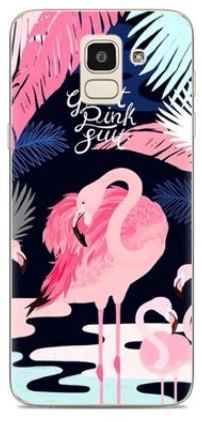 Чехол для Samsung Galaxy A6 2018 (SM-A600F) Фламинго