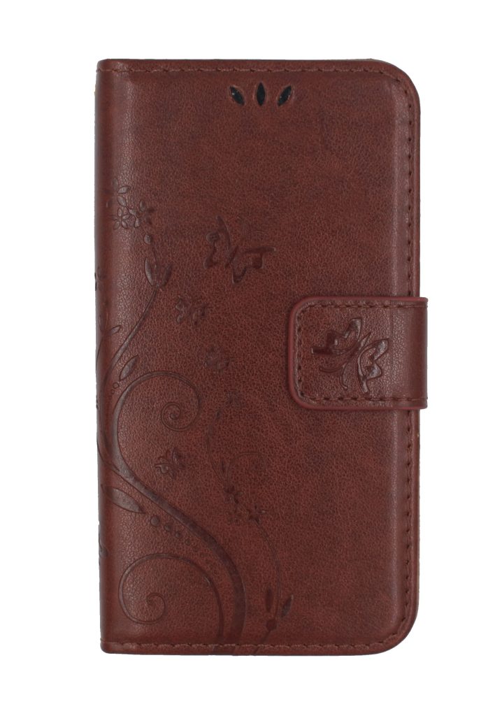 Чехол-книжка для Samsung Galaxy Core 2 (G355) Patterns коричневый