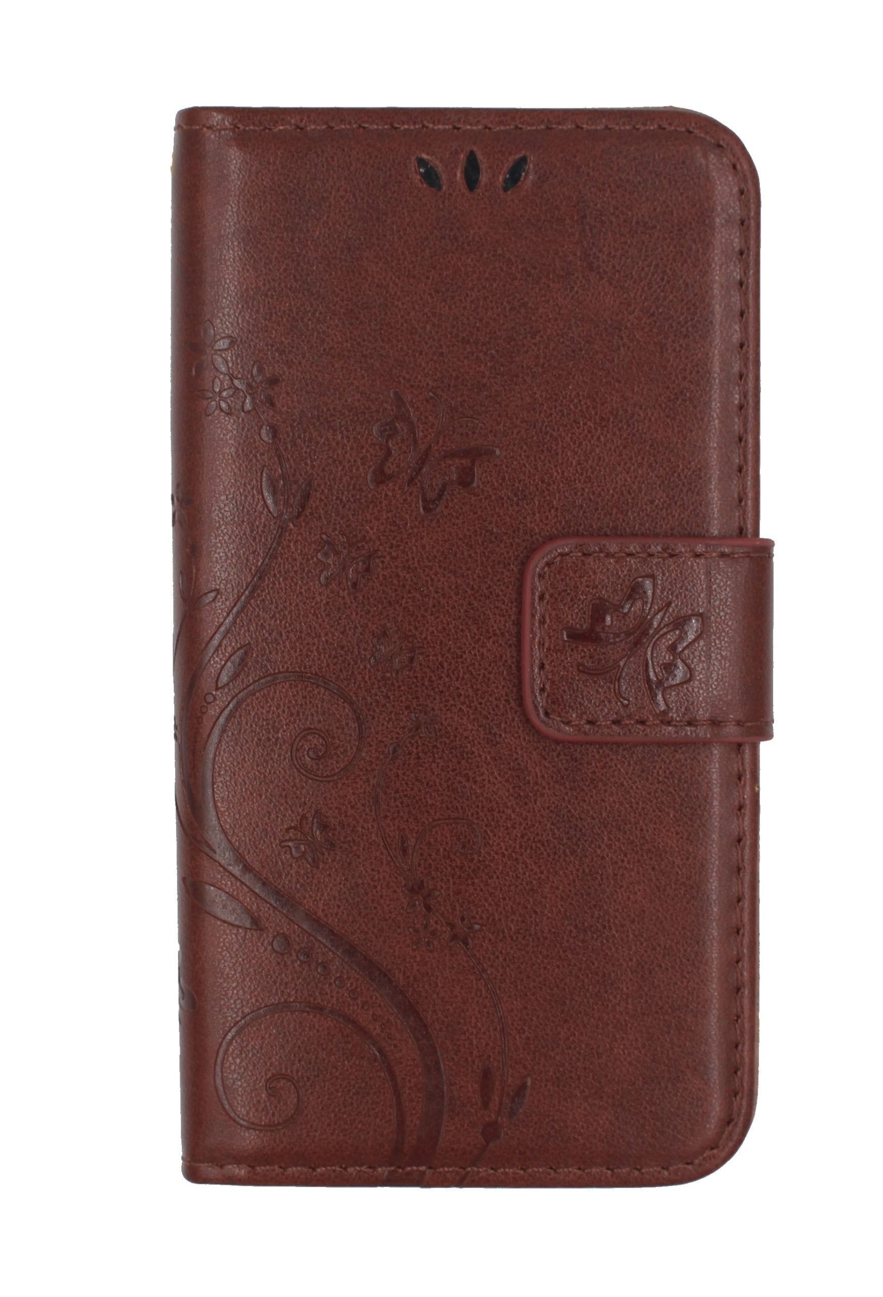 Чехол-книжка для Samsung Galaxy Core 2 (G355) Patterns коричневый