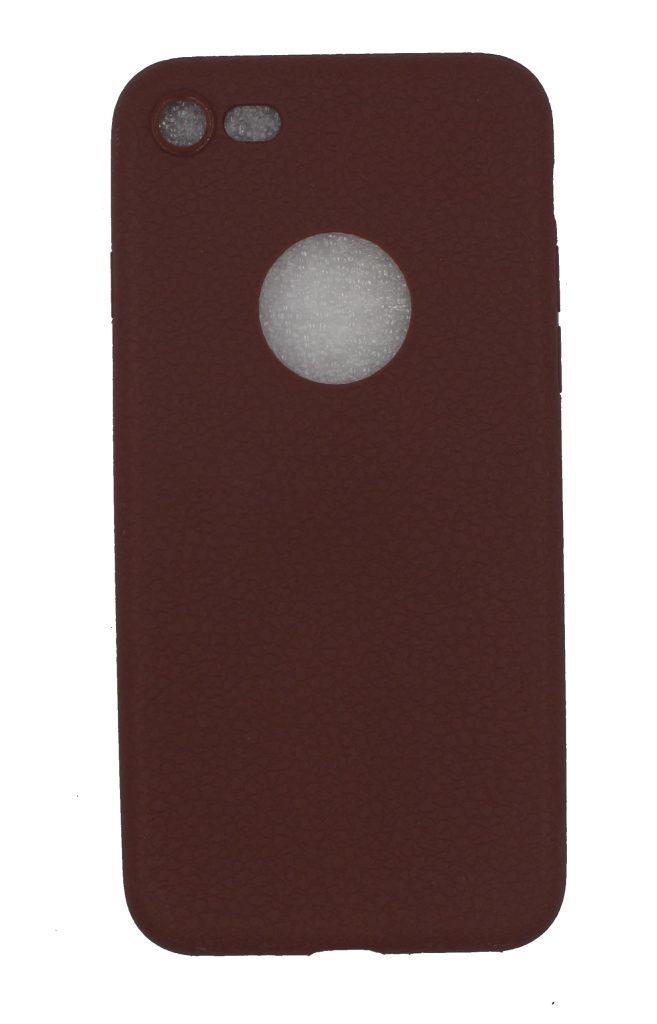 Чехол для iPhone 7/8 body PU Коричневый с вырезом