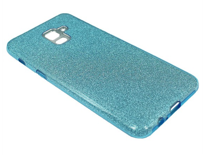 Чехол для Samsung Galaxy  A8 Plus 2018 ( A730F) Shine голубой