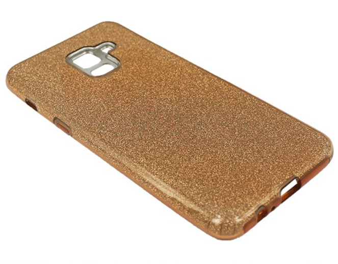 Чехол для Samsung Galaxy  A8 2018 ( A530F) Shine золотой