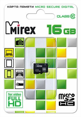 Карта памяти Mirex 16GB (Class 10)