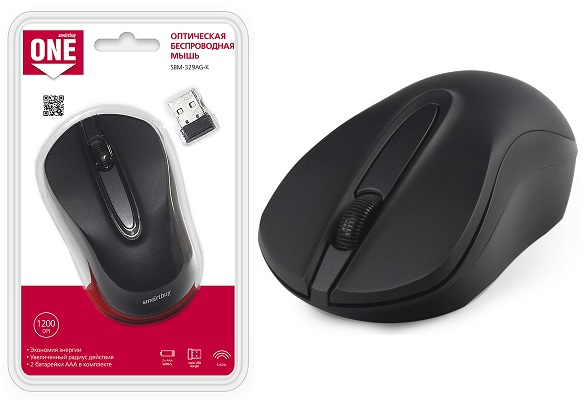 Беспроводная мышь SmartBuy SBM-329AG-K, черная