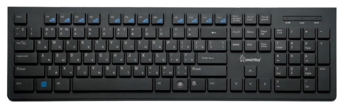 Клавиатура SmartBuy Slim 206 USB, черная (SBK-206US-K)
