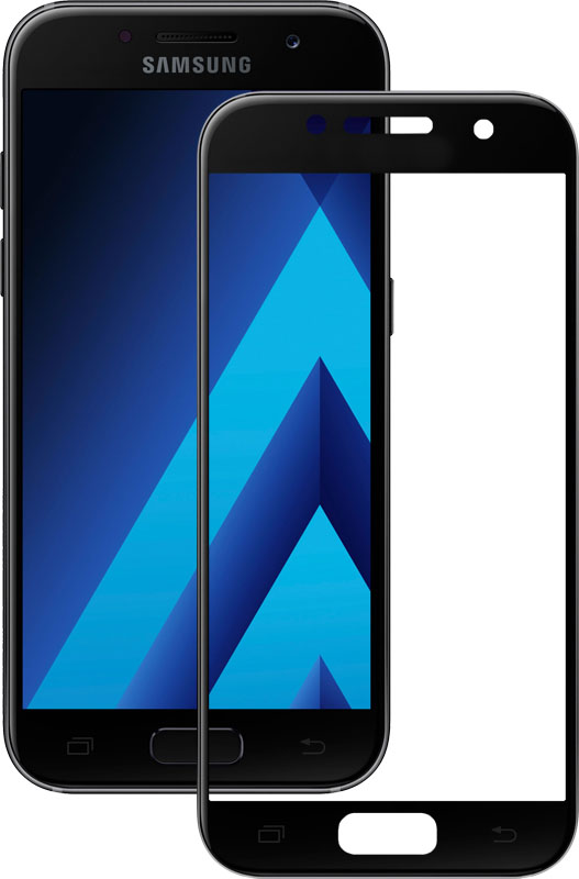 Защитное стекло Samsung Galaxy A3 2017 5D Full черное