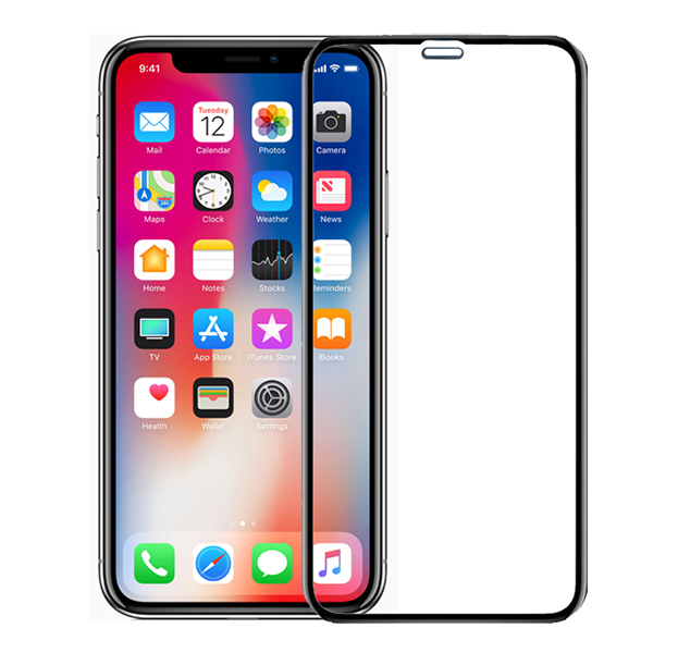 Защитное стекло для iPhone XR/11 3D черное
