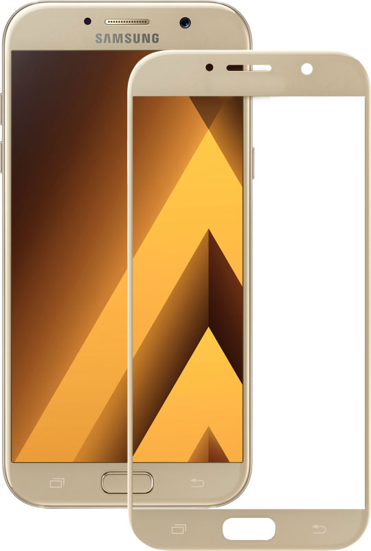 Защитное стекло Samsung Galaxy A5 2017 5D Full золотое