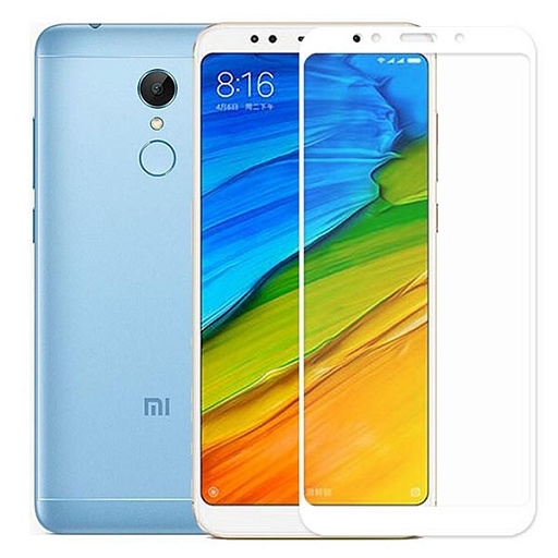 Защитное стекло для Xiaomi Redmi 5 Plus 5D Full белое
