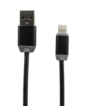 Дата-кабель Lightning 8pin Metall черный