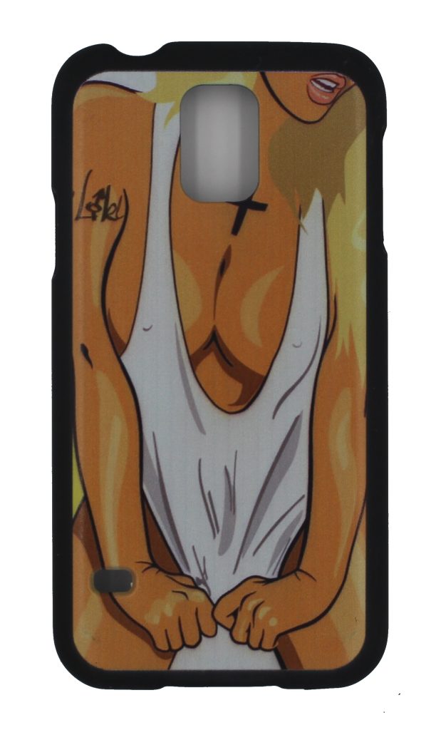 Чехол-накладка для Samsung Galaxy S5 SWAG девушка в майке