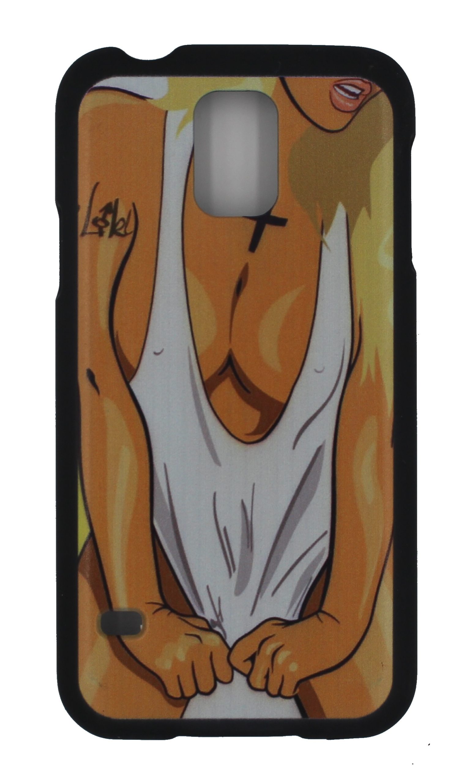 Чехол-накладка для Samsung Galaxy S5 SWAG девушка в майке