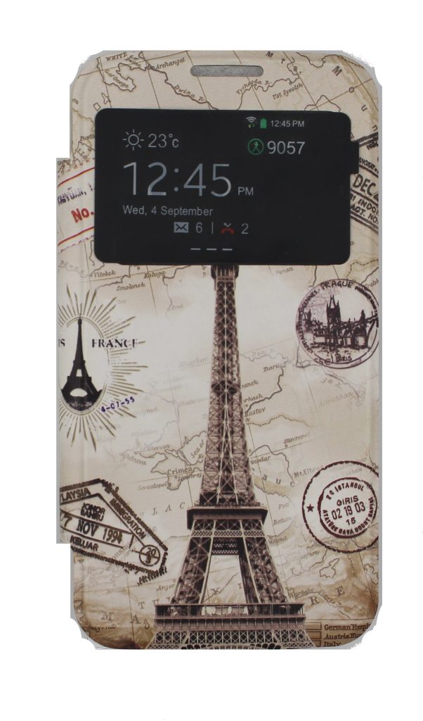 Чехол-книжка для Samsung Galaxy Grand 2 (SM-G7102) Эйфелевая башня