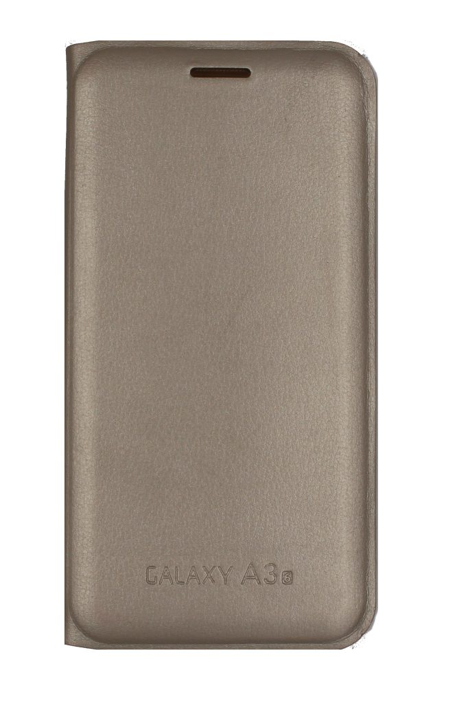 Чехол-книжка для Samsung Galaxy A3 2016 (A310) золотой