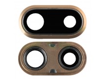 Стекло камеры в сборе для iPhone 8 Plus золото