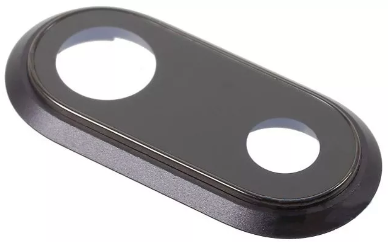 Стекло камеры в сборе для iPhone 8 Plus черное