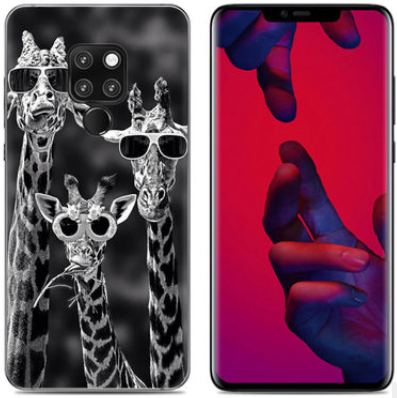 Чехол-накладка для Huawei Mate 20 Жирафы