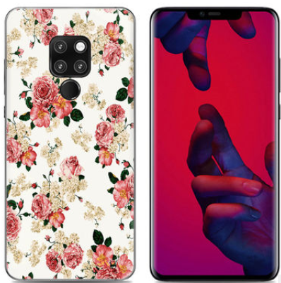 Чехол-накладка для Huawei Mate 20 Цветы