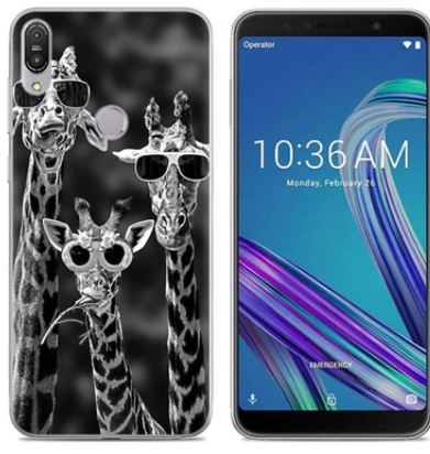Чехол-накладка для Asus ZenFone Max Pro (ZB601KL) Жирафы