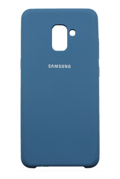 Чехол для Samsung Galaxy A8 Plus 2018 (A730F) Silicone Case синий