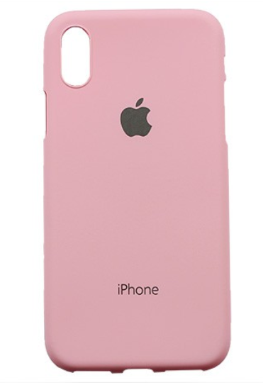 Чехол для iPhone X/XS "Apple" розовый