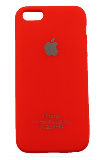 Чехол для iPhone 5/5S "Apple" красный
