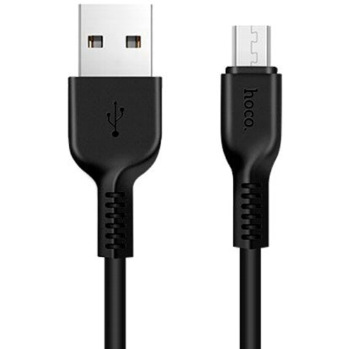 Дата-кабель Hoco MicroUSB X20 2.4A черный